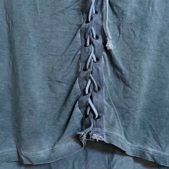 Soft & Sexy Lace up Tee - Picture 4 of 4